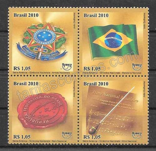 sellos UPAEP Brasil-2010-01