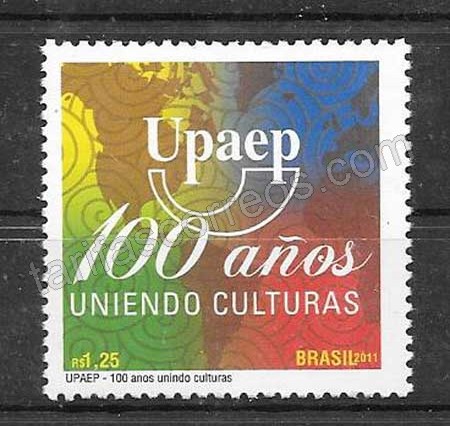 Colección sellos Brasil UPAEP 2011