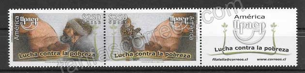 Colección sellos Chile UPAEP 2005