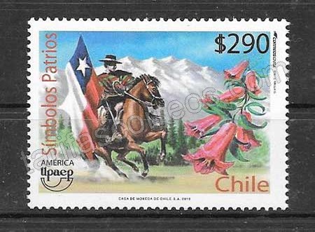 América Upaep Sellos Postales De Chile Fiestas Nacionales. 